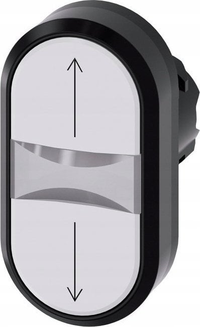 Siemens Przycisk podświetlany podwójny 22mm okrągły tworzywo biały: strzałka w górę / strzałka 3SU1001-3AB66-0AN0