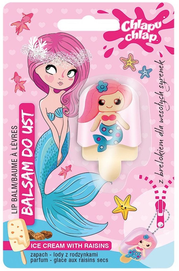 Chlapu Chlap Błyszczyk do ust syrenka-lody z rodzynkami 1szt