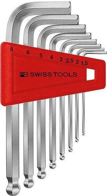 PB Swiss Tools Zestaw kluczy trzpieniowych sześciokątnych z końcówką kulistą PB Swiss Tools