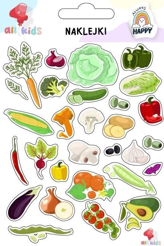 Naklejki dla dzieci Warzywa