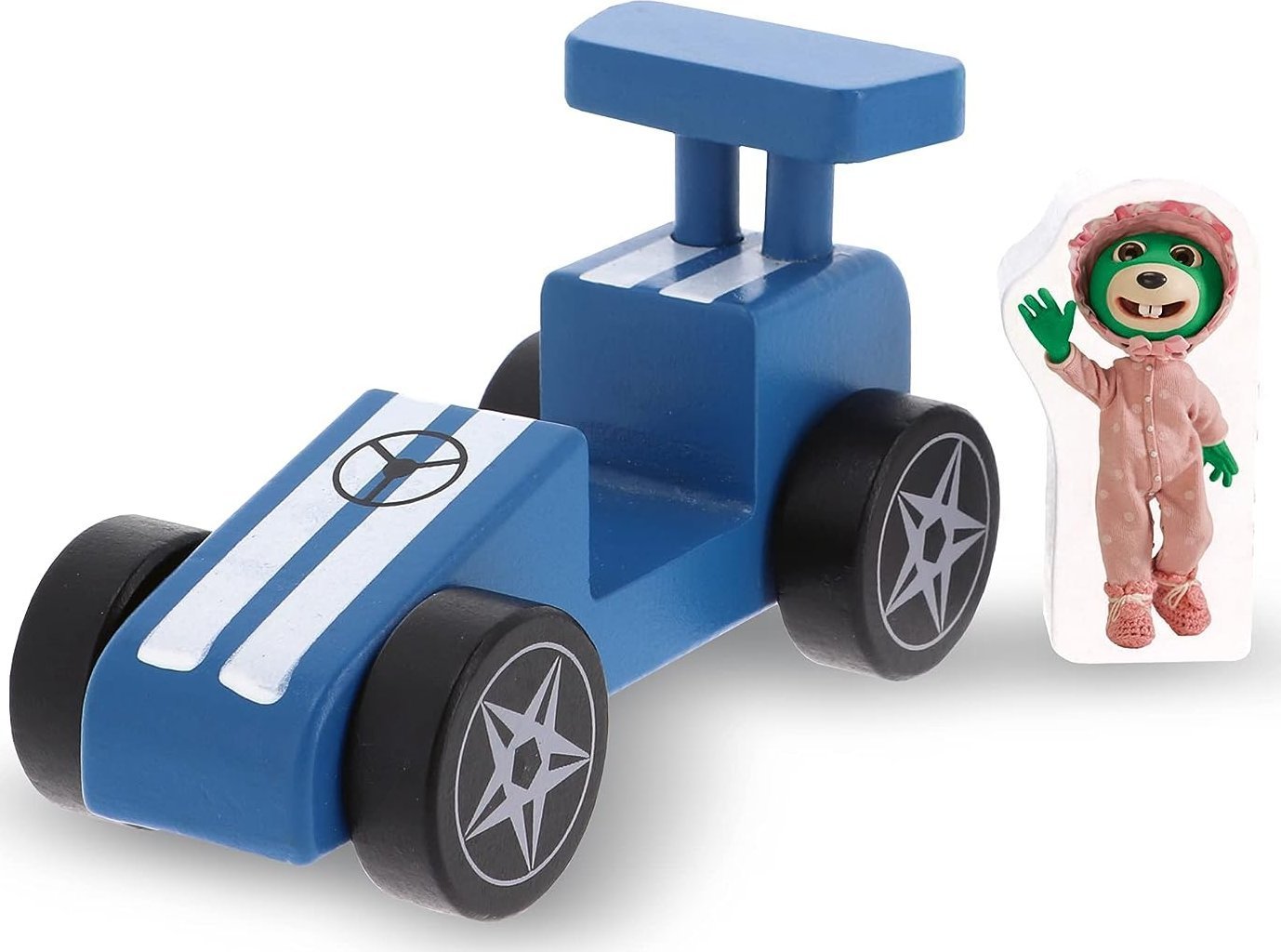 Trefl TREFL Zabawka drewn.Racing car BLUE 61697