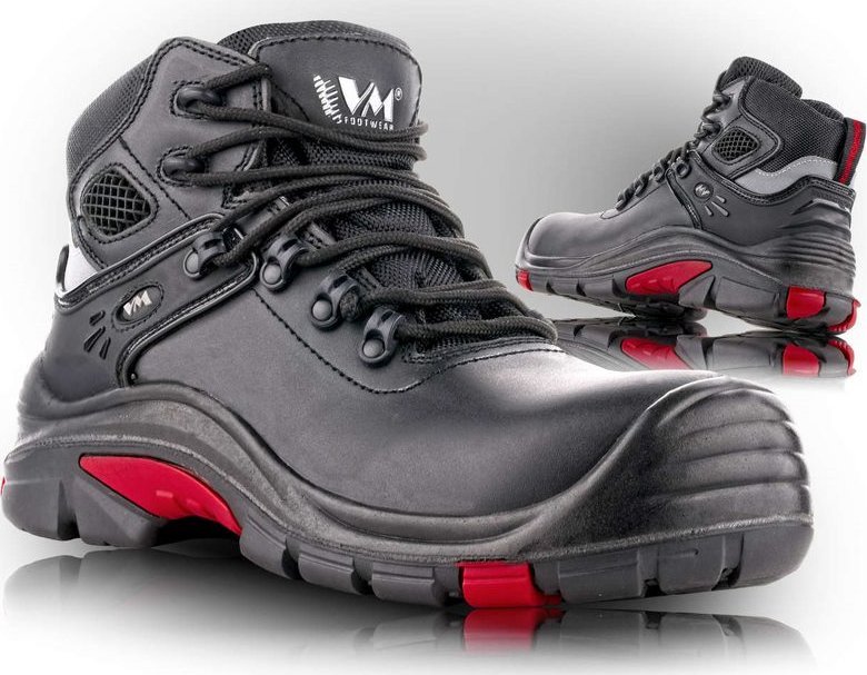 VM Footwear DALLAS S3 HRO SRC WR CI 5430 - trzewiki ochronne, membrana FREE-TEX, kopozytowy podnosek, wkładka kevlar antyprzebiciowa, PU/GUMA 41