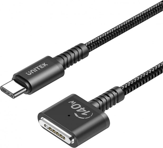 Kabel USB Unitek USB-C - MagSafe 3 1 m Czarny (C14121BK-1M)