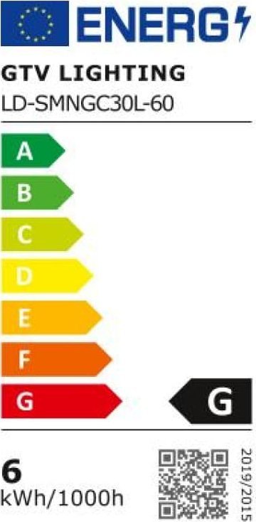 GTV ŹRÓDŁO ŚWIATŁA LED, C30L, SMD 2835, 4000K, E14, 6W, AC220-240V, KĄT ŚWIECENIA 160st., 470 lm, 52 mA LD-SMNGC30L-60