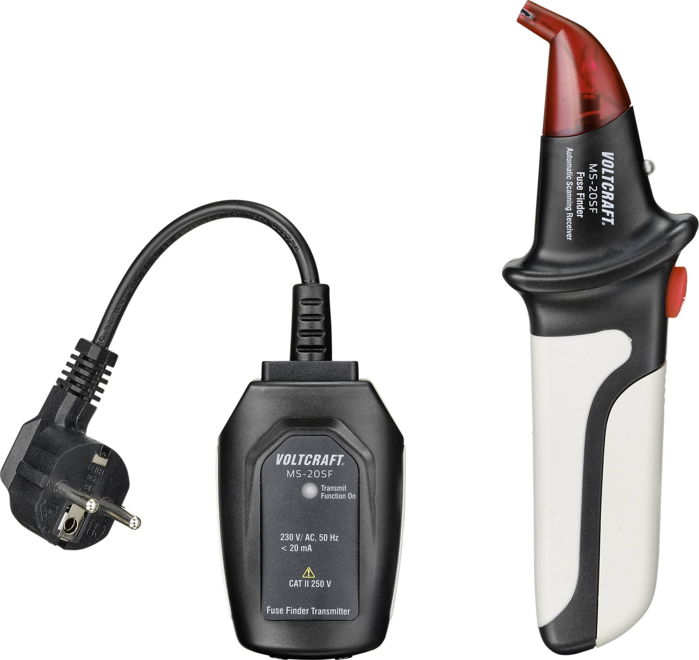 Voltcraft Urządzenie do identyfikacji bezpieczników wyłączników i przewodów MS-20SF 631344