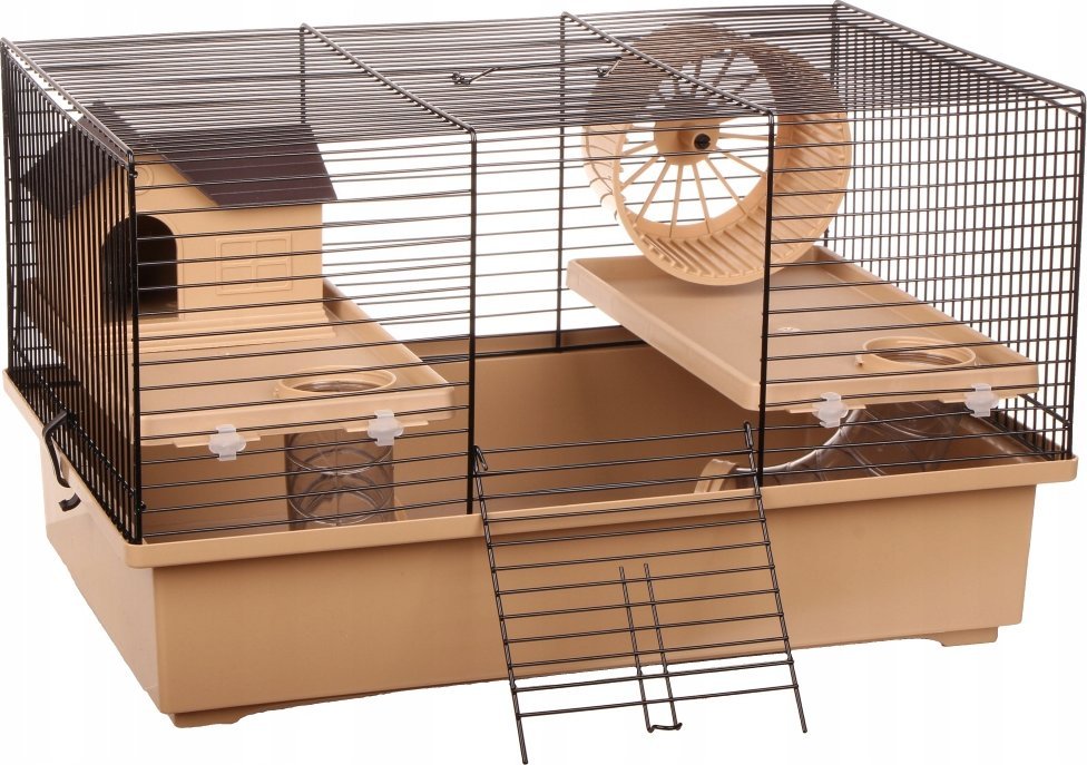 KLATKA DLA CHOMIKA MYSZY + DOMEK KOŁOWROTEK TUNELE