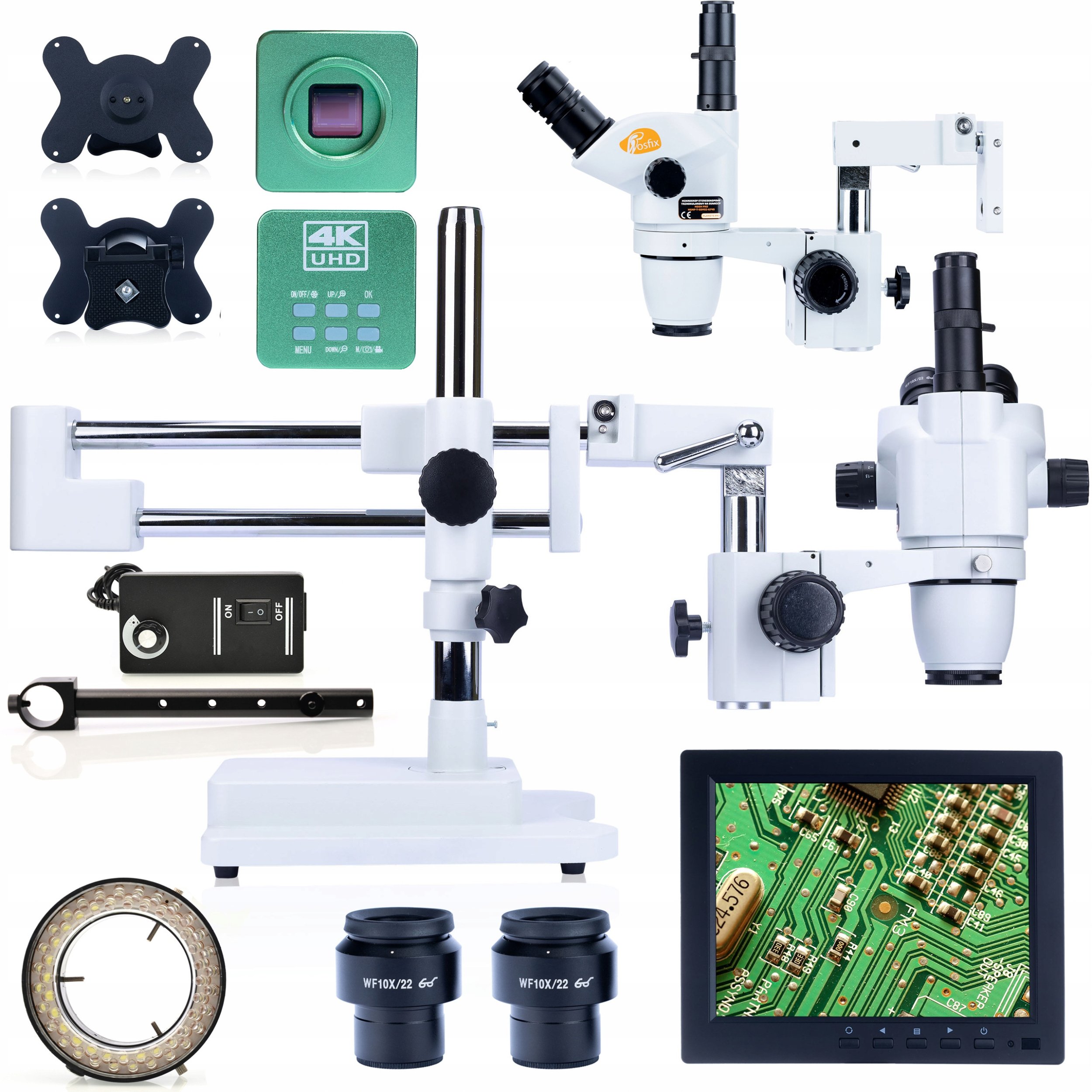 PREMIUM ZESTAW MIKROSKOPOWY SCUTUM GREEN PRO KAMERA MIKROSKOP WYŚWIETLACZ