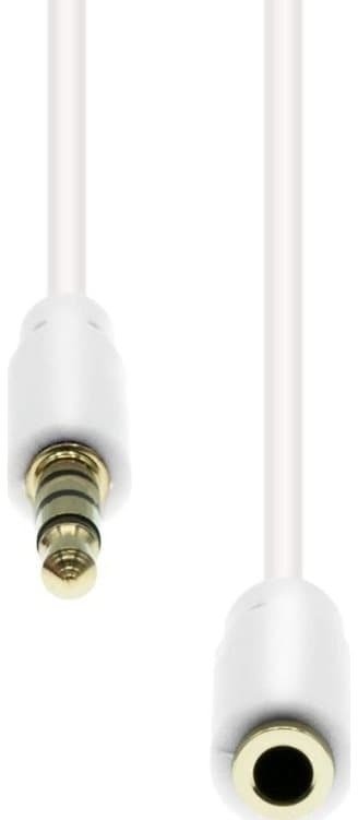 Kabel ProXtend Mini-Jack 4-Pin Slim Extension Cable White 1.5M