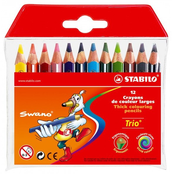 Stabilo STABILO Trio, Multicolour, Czechy, 4.2 mm, 10 mm, 127 mm, 117 mm