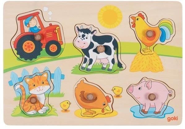 Puzzle z uchwytami Na farmie