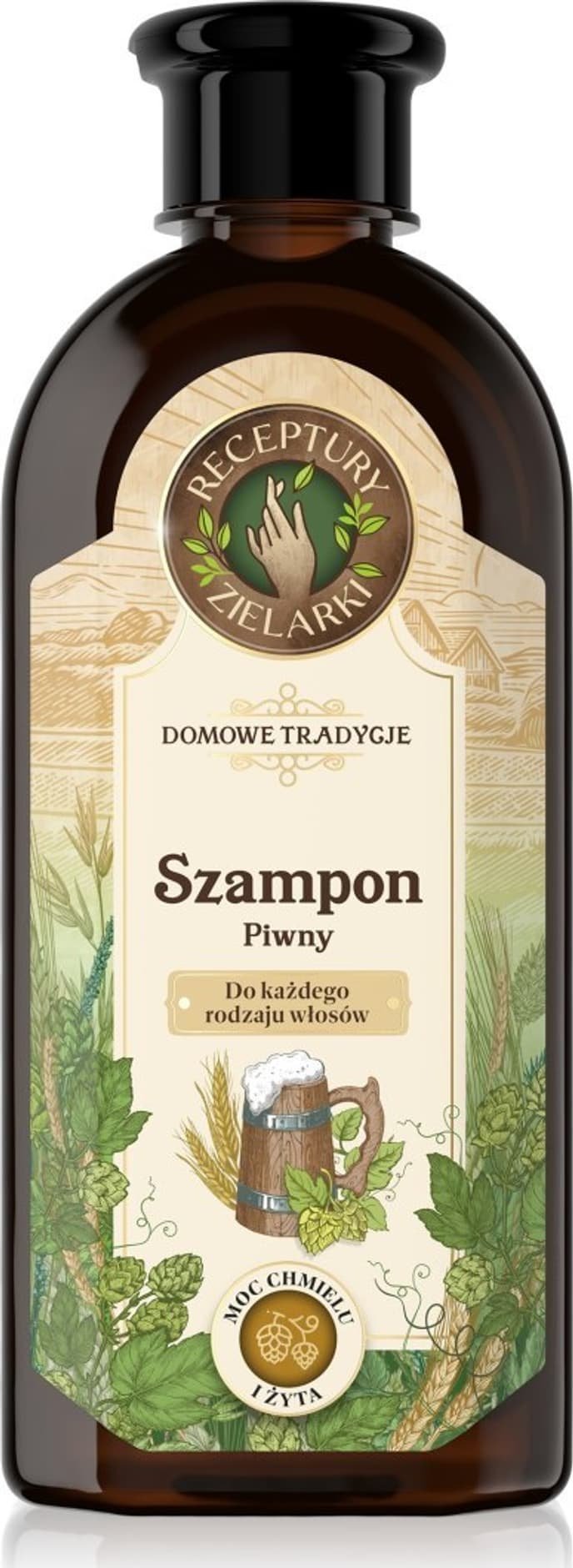 Joanna RECEPTURY ZIELARKI Domowe Tradycje Szampon piwny do każdego rodzaju włosów 350ml