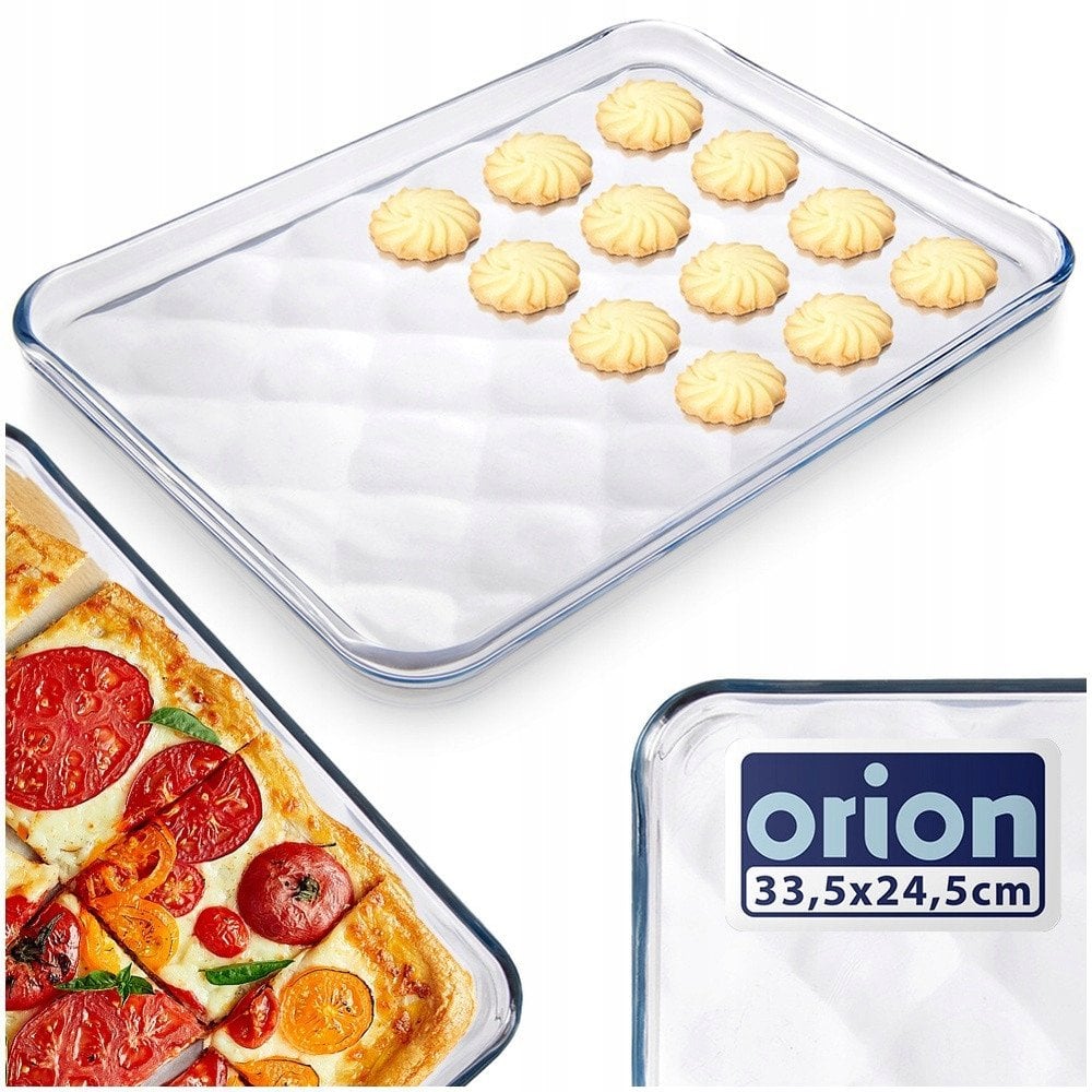Naczynie żaroodporne szklane 33,5x24,5x2 cm