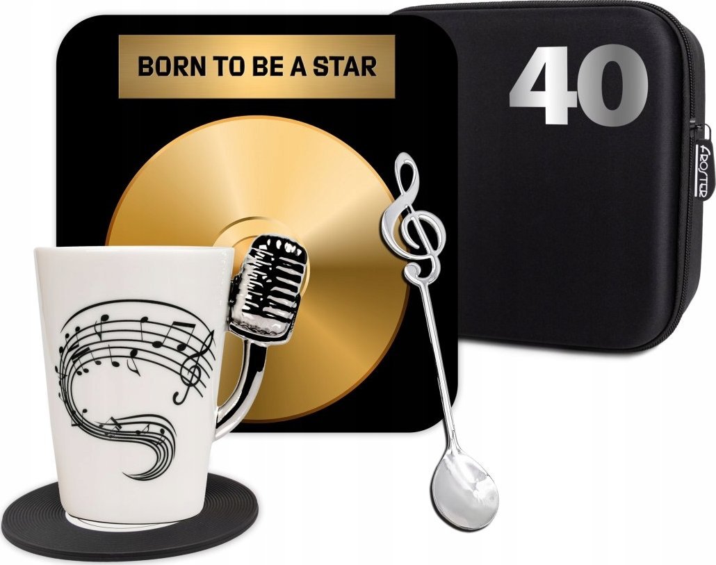 Froster Zestaw Prezentowy dla Muzyka - Mikrofon - prezent dla 40 latka - dla DJ-a