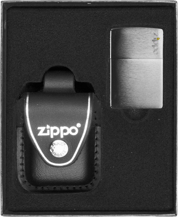 Zestaw ZIPPO Zapalniczka BULUS LOGO Prezentowy No3