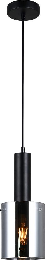 Lampa wisząca Italux Lampa sufitowa dymiona do jadalni Italux Sardo PND-5581-1-BK+SG