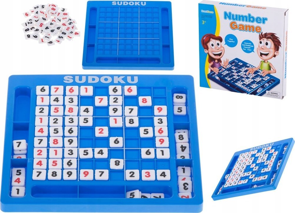 Gra logiczna liczbowa łamigłówka sudoku