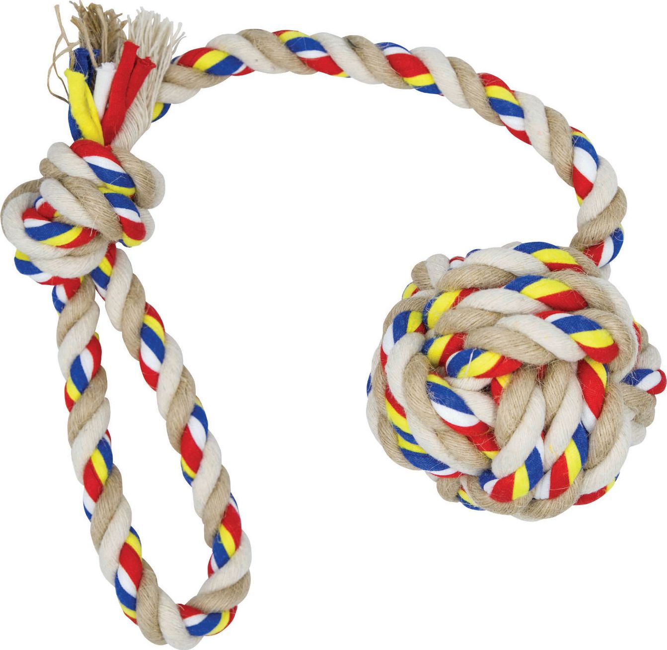 Barry King Barry King sznur z pętlą i piłką z jutą 5cm x 40cm /145g