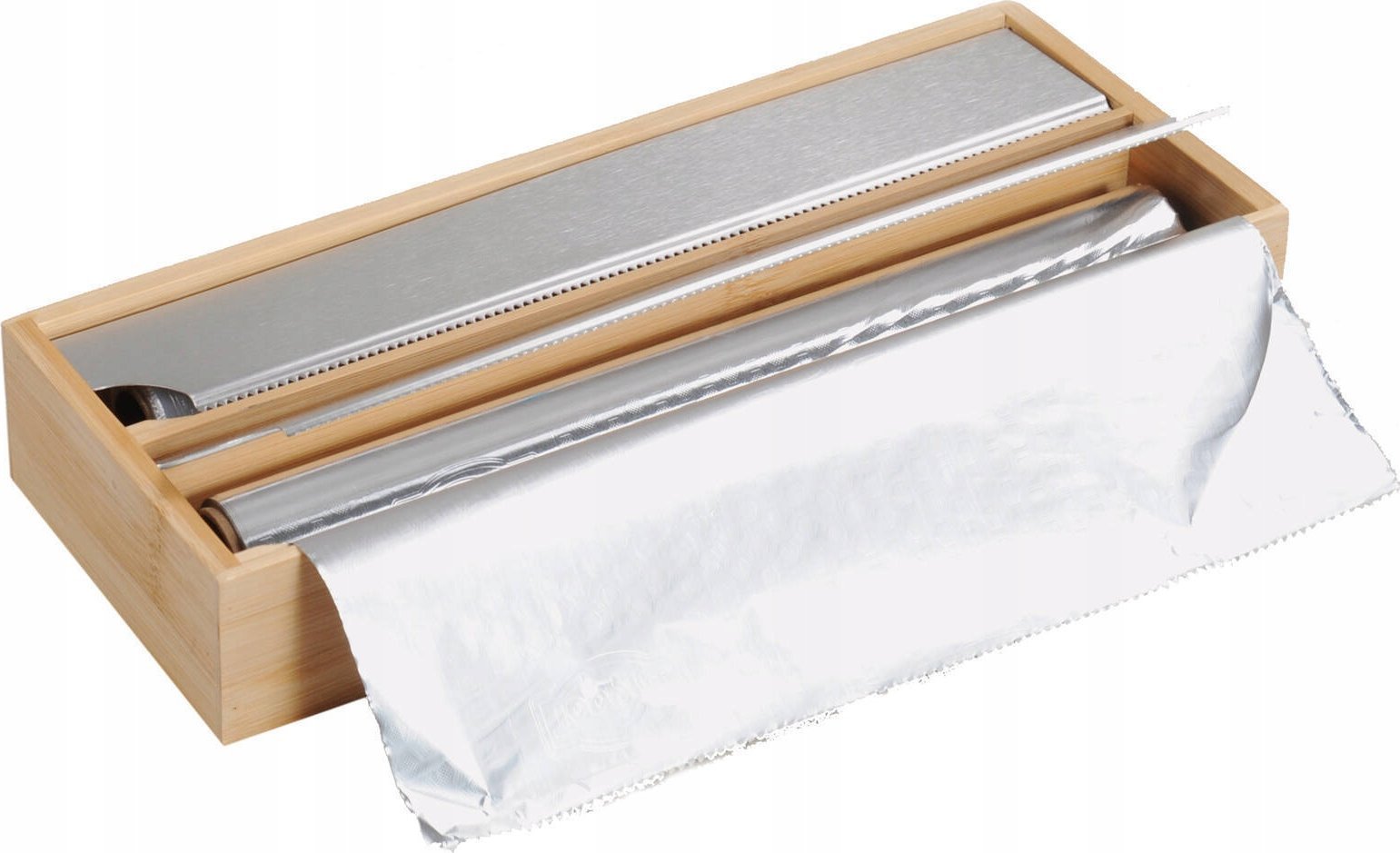 Kesper Dyspenser do folii spożywczej, dwie przegródki, bambus, 35 x 13 cm