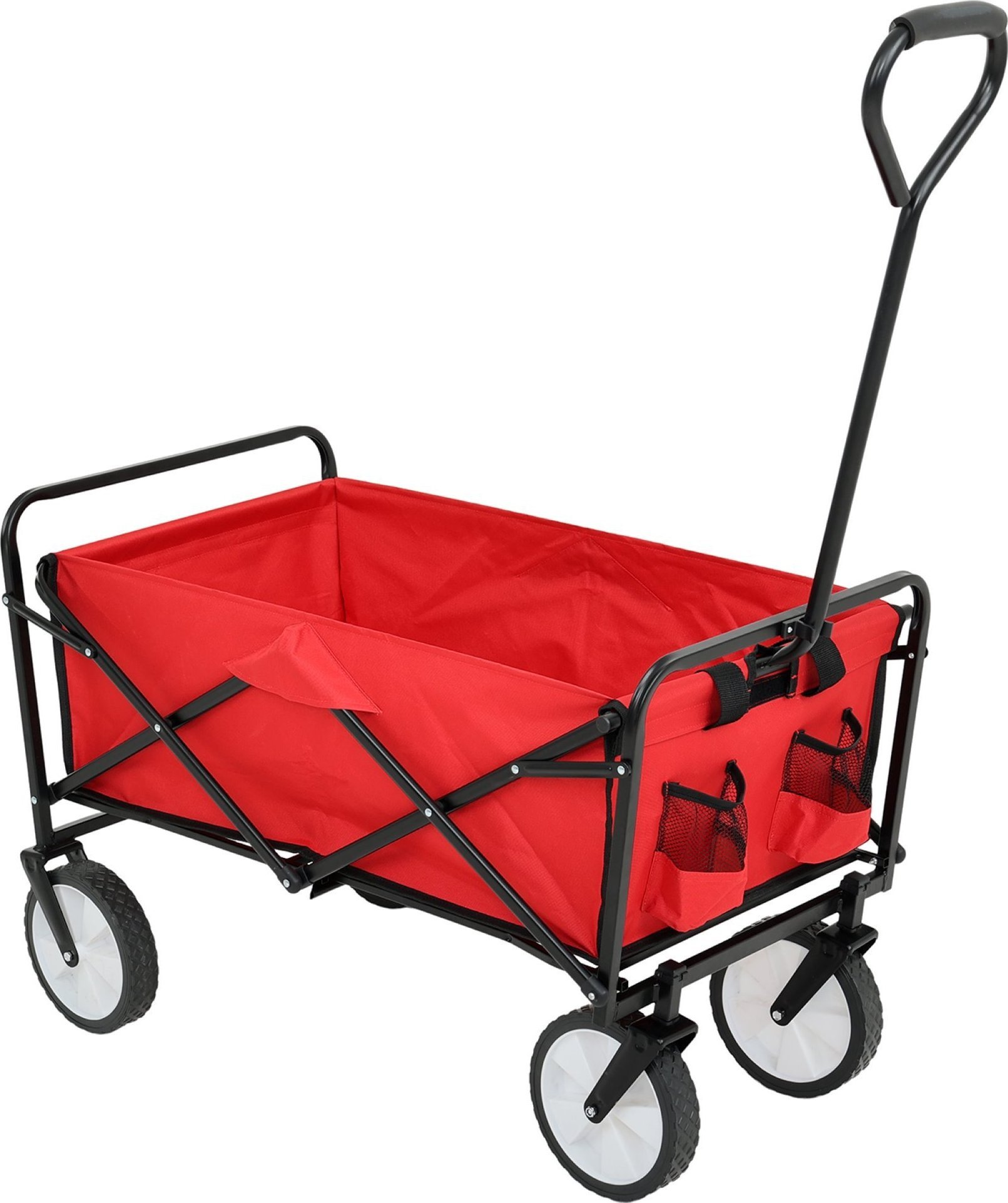 Fancy Garden Wózek turystyczny transportowy TYRS kempingowy składany 145L Czerwony