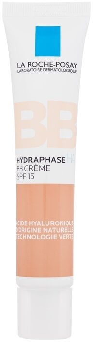 Drėkinamasis veido BB kremas La Roche-Posay Hydraphase BB Cream SPF15, medium, 40 ml