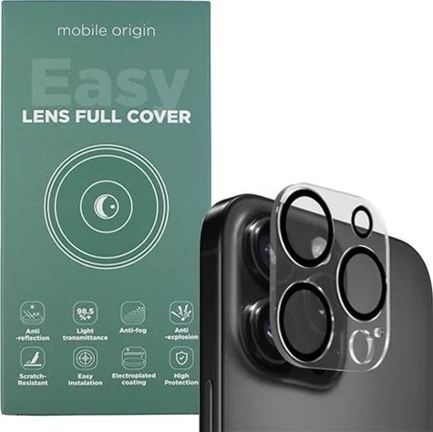 Mobile Origin Szkło hartowane na aparat do Apple Easy Lens Full Cover - iPhone 13 Pro / 13 Pro Max