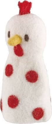 Cilio Ogrzewacz na jajko, owcza wełna, wys. 13 cm, kurczak Lana / Cilio