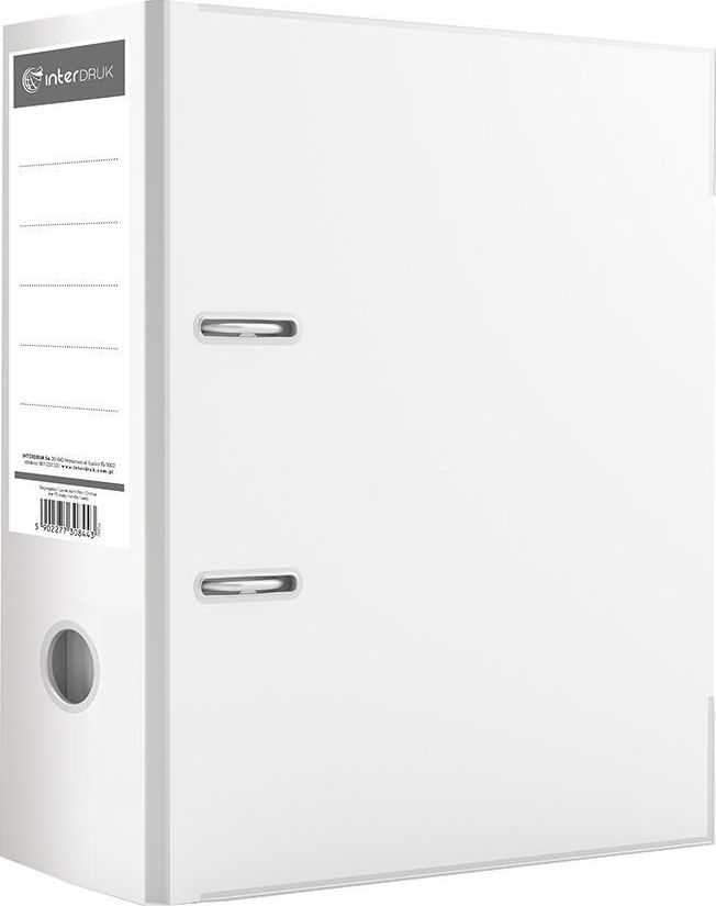 Segregator Interdruk Brak danych 2-dźwigniowy A4 75mm biały (447859)