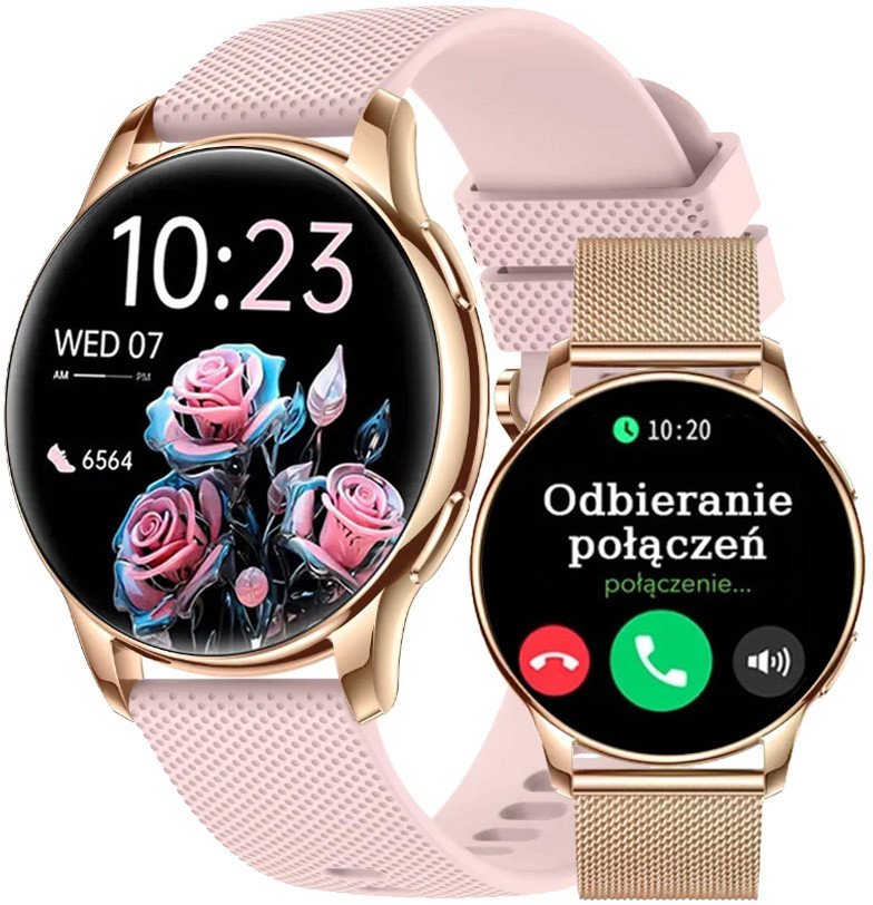 Zegarek SMARTWATCH Rubicon F30-SMA rose gold/pink