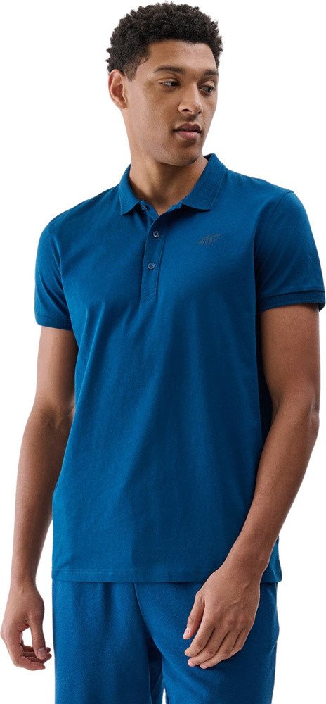 Koszulka męska polo 4F M367 niebieska 4FWMM00TPTSM367 46S M