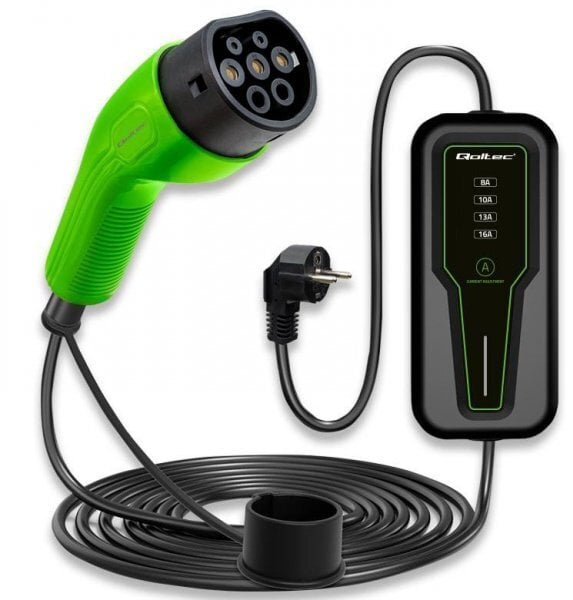 Ładowarka Qoltec Type 2 3.5kW 4m (52574)