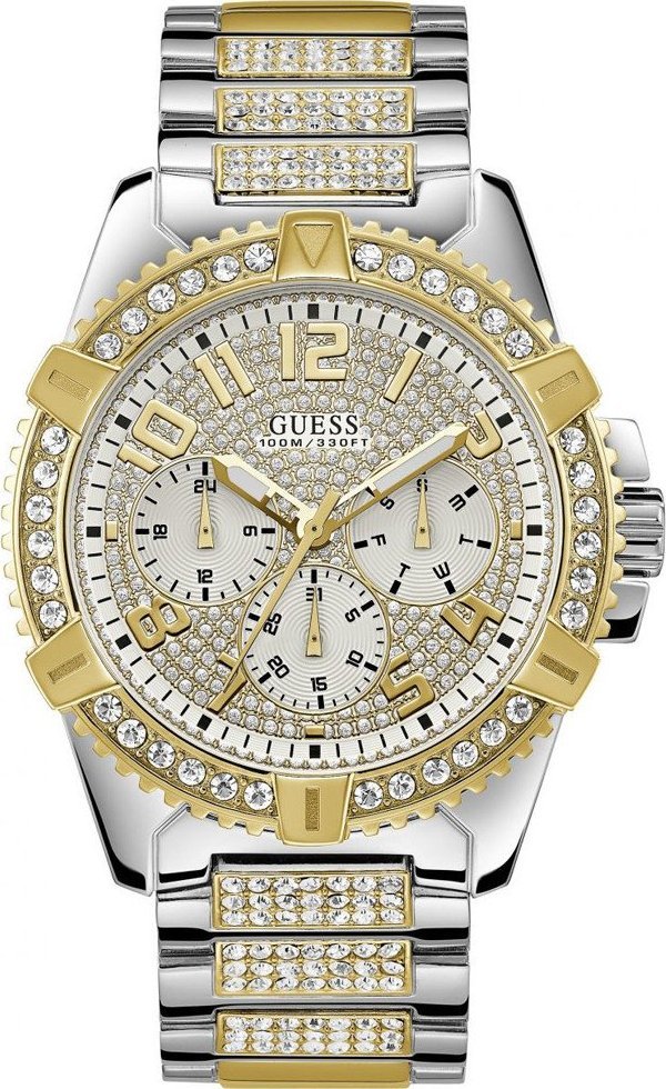 Zegarek Guess Zegarek męski Guess W0799G4 CYRKONIE srebrny
