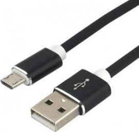 Kabel USB EverActive USB-A - microUSB 1.5 m Czarny (CBS-1.5MB)