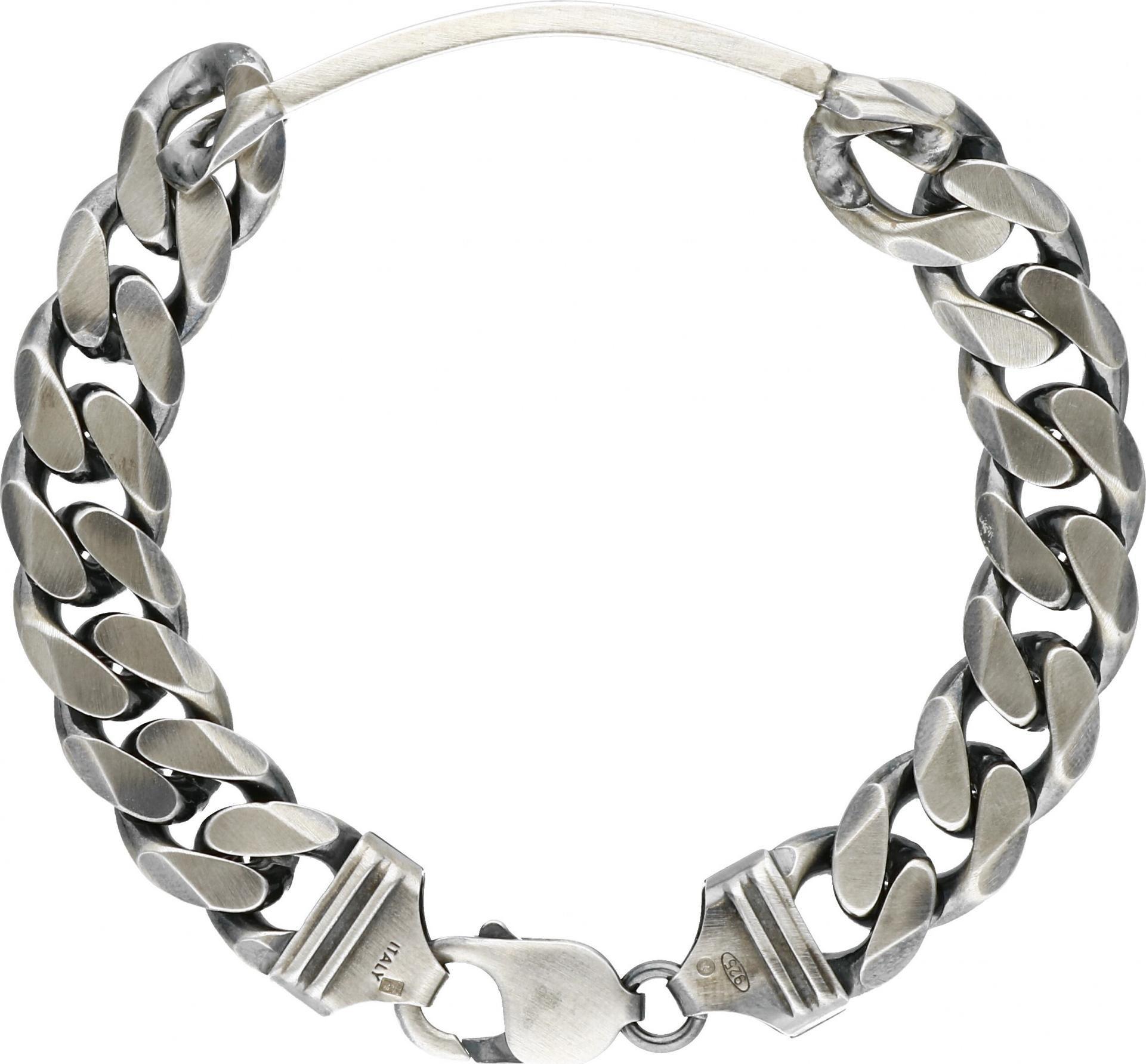 Rosanto Srebrna bransoleta pokryta oksydą 24 cm 925