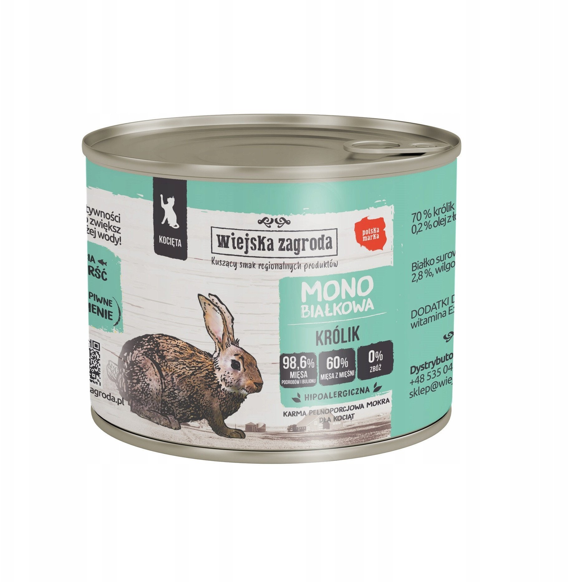 Wiejska Zagroda Monobiałkowa z królikiem 200g