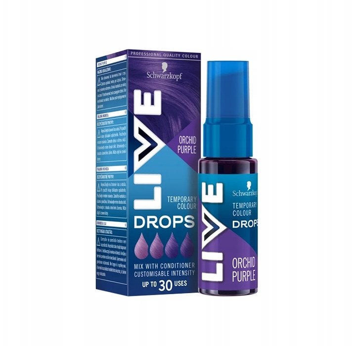 SCHWARZKOPF_Live Drops zmywalna farba do włosów Orchid Purple 30ml