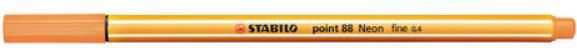 Stabilo Cienkopis point88 neonowy pomarańcz. p10 - 88/054