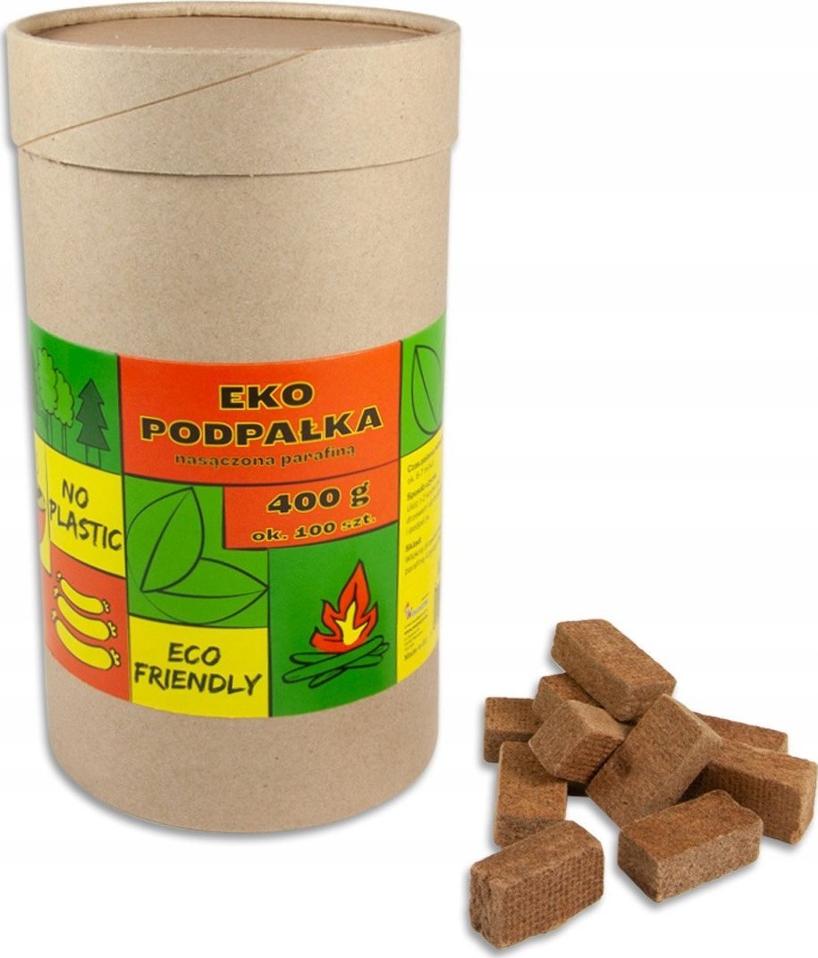 Eko-podpałka - parafina - kartonowa tuba - NOWOŚĆ