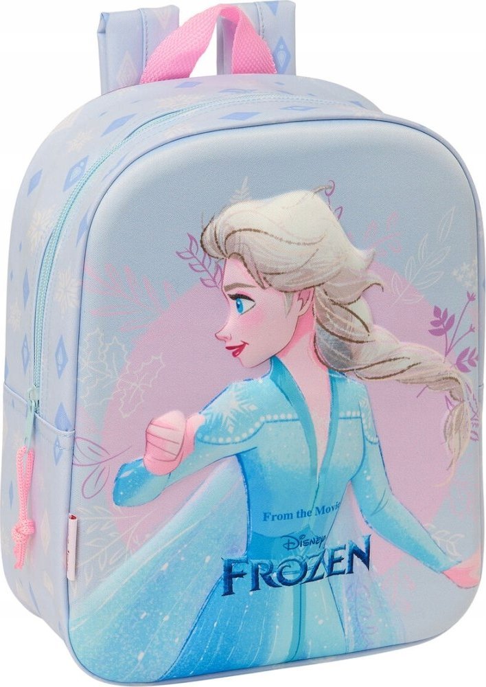 Plecak turystyczny Safta Plecak przedszkolny dla dziewczynki KRAINA LODU FROZEN ELSA 3D DISNEY