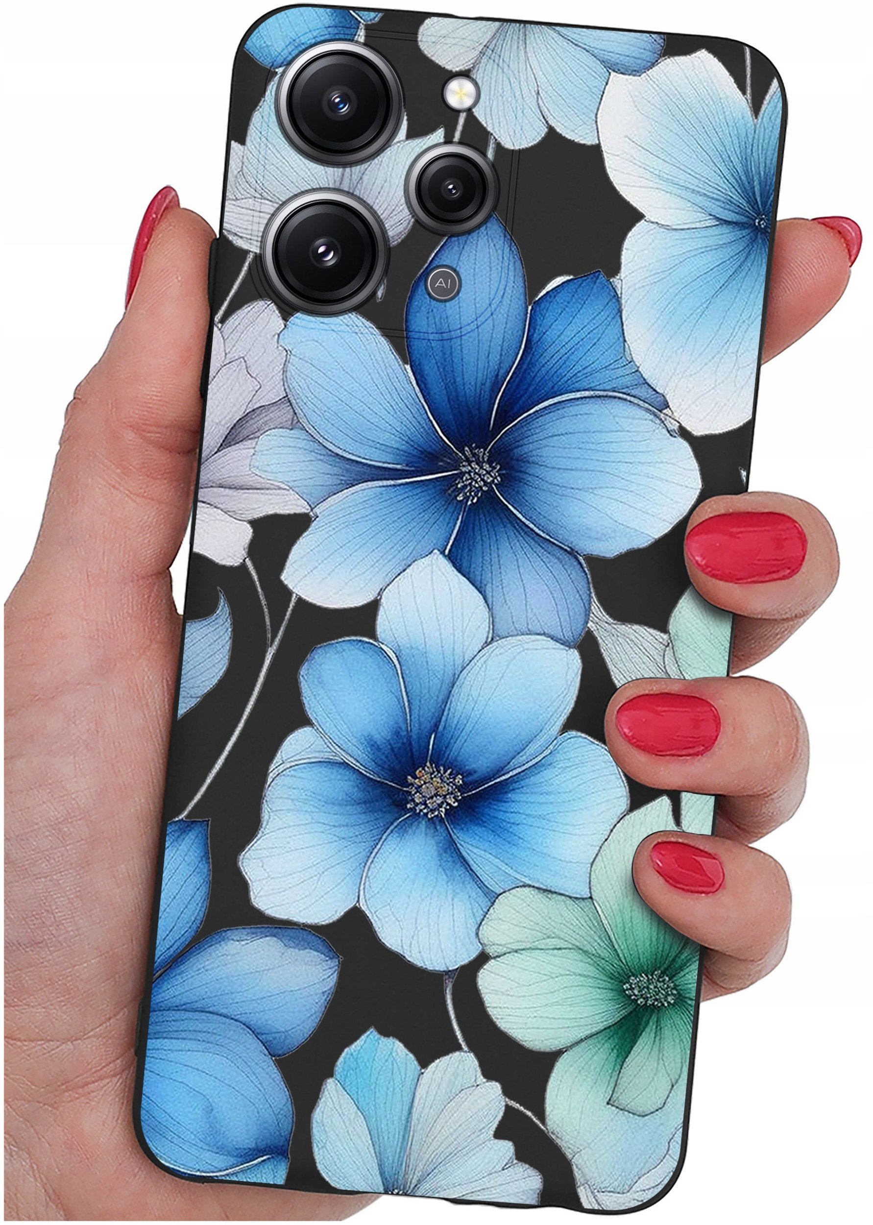 Etui do Xiaomi Redmi 12 4G WZORY |SILIKONOWE MATT CASE + SZKŁO 9H