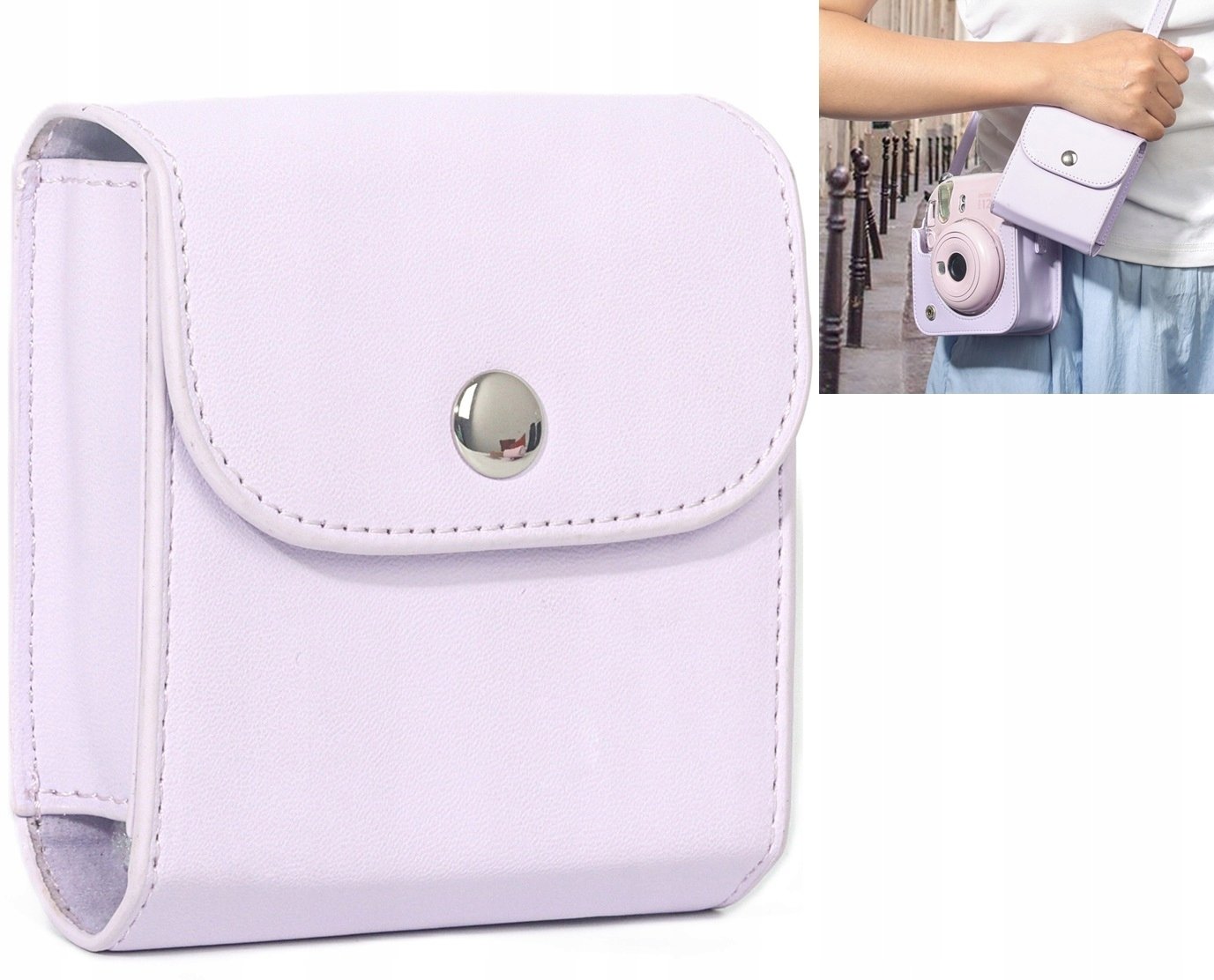 Etui Futerał Na Zdjęcia Instax Square Do Fujifilm Sq1 Sq6 Sq10 Sq20 Mini / Fioletowy