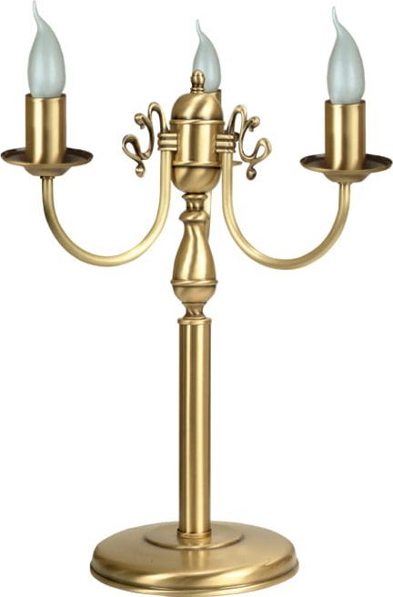 Lampa stołowa Solar Lampka z mosiądzu Flamand