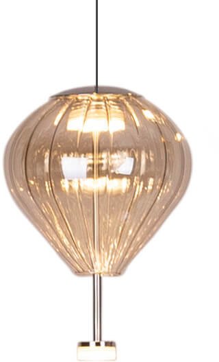 Zwieszana lampa łezka Palloncini P0575 LED 11W 3000K biały bursztynowy