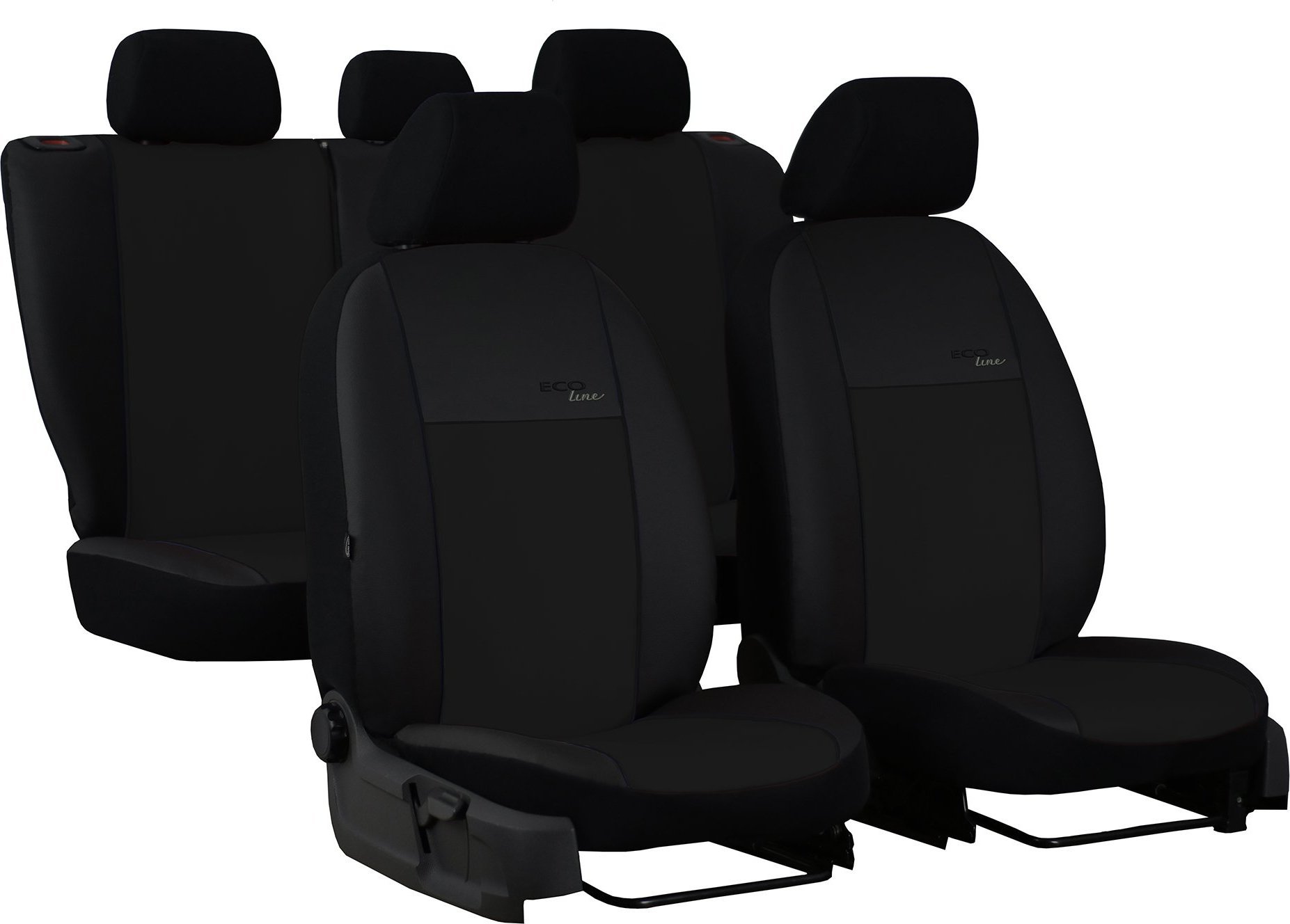 Pok-ter Pokrowce uniwersalne ekoskóra Ecoline (czarne)