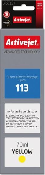 Tusz Activejet tusz do Epson C13T06B440 AE-113Y nr 113