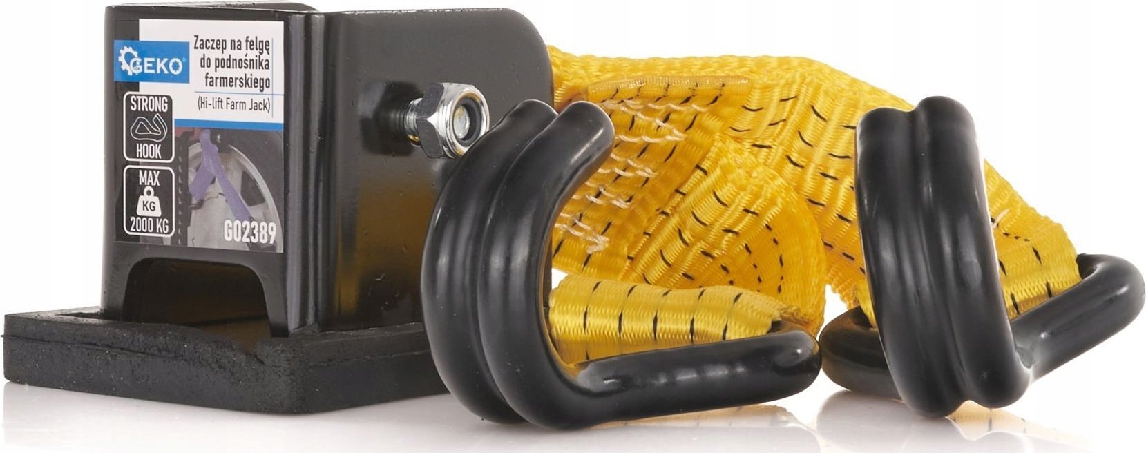 Geko Uchwyt – zaczep na felgę do podnośnika farmerskiego (Hi-lift Farm Jack) (10)