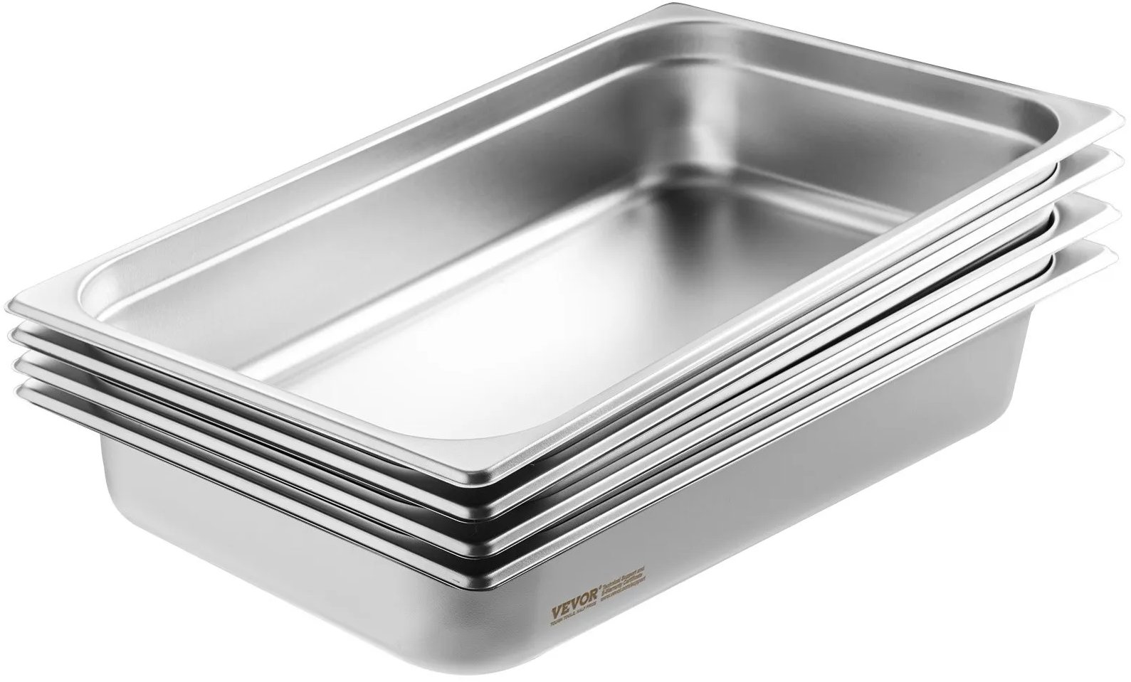 Pojemniki gastronomiczne GN 4 szt. stal nierdzewna z pokrywą catering