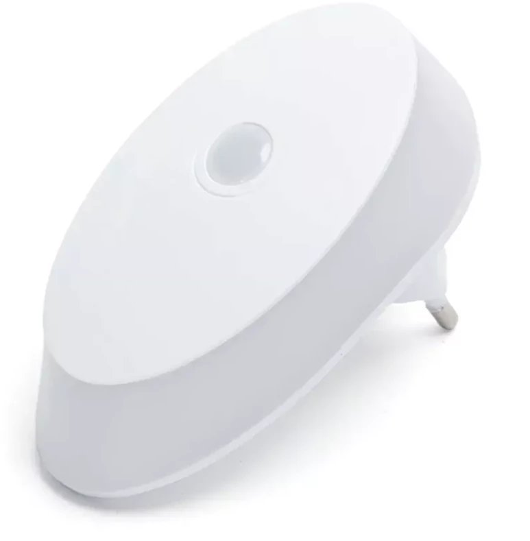 Lampka wtykana 0,6W 3000K LED z czujnikiem nocy do sypialni korytarza