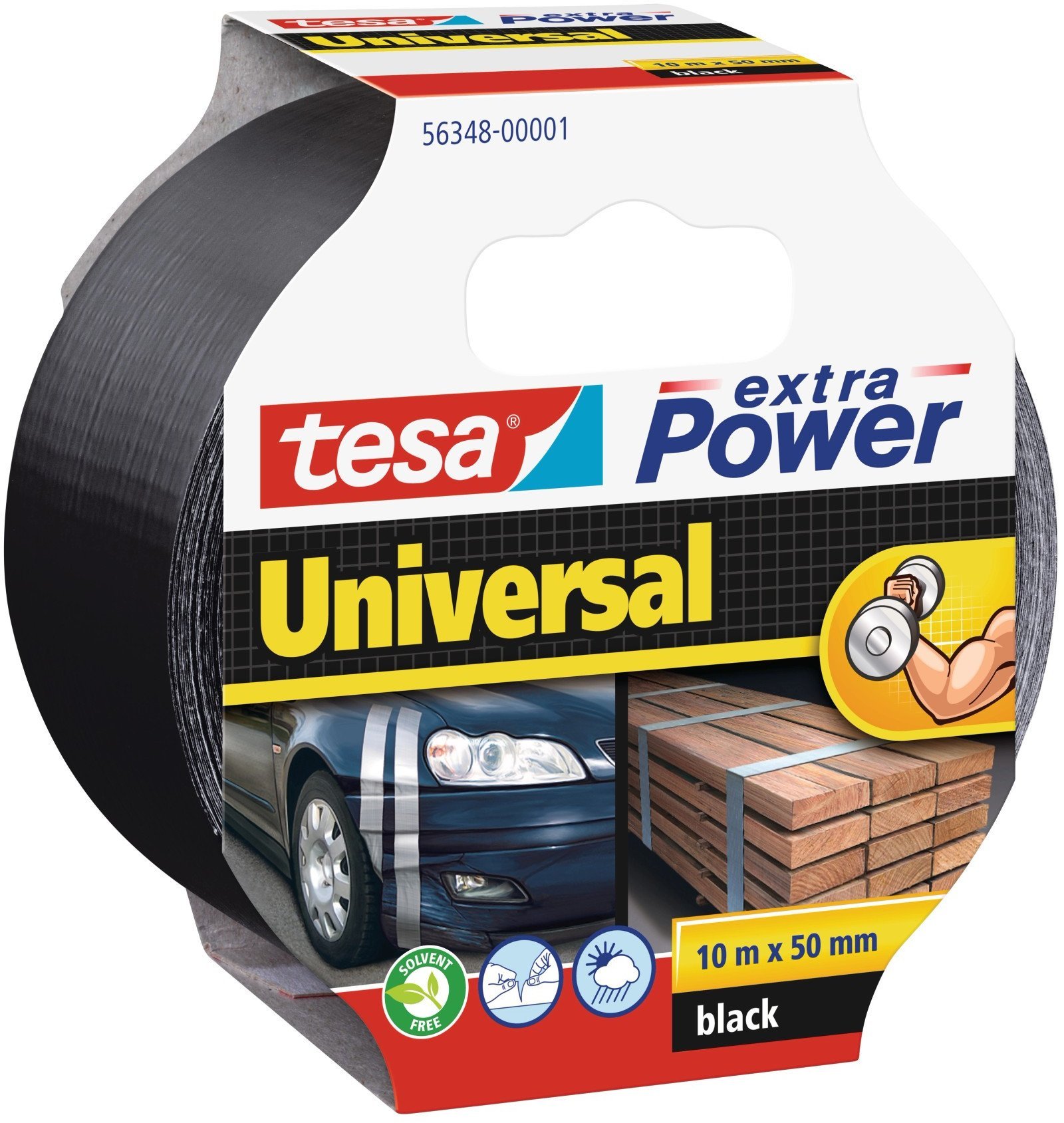 DUCT TAPE EXTRA POWER BLACK 10M50MM