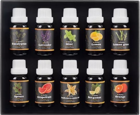 Dyfuzor zapachowy Ruhhy Olejek eteryczny- zestaw 10szt. 15ml Ruhhy 21938