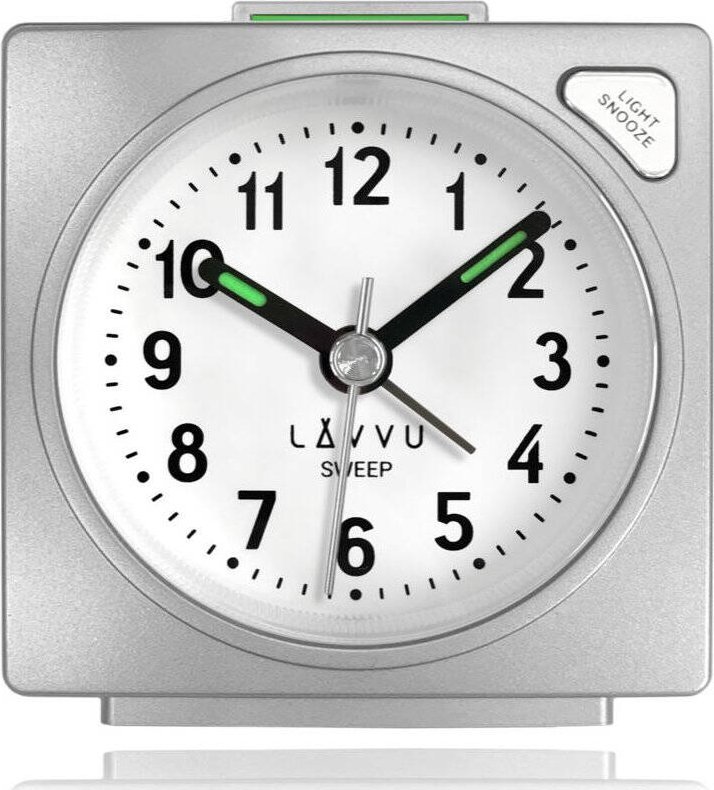 Lavvu Budzik Lavvu LAS3046 klasyczny srebrny .